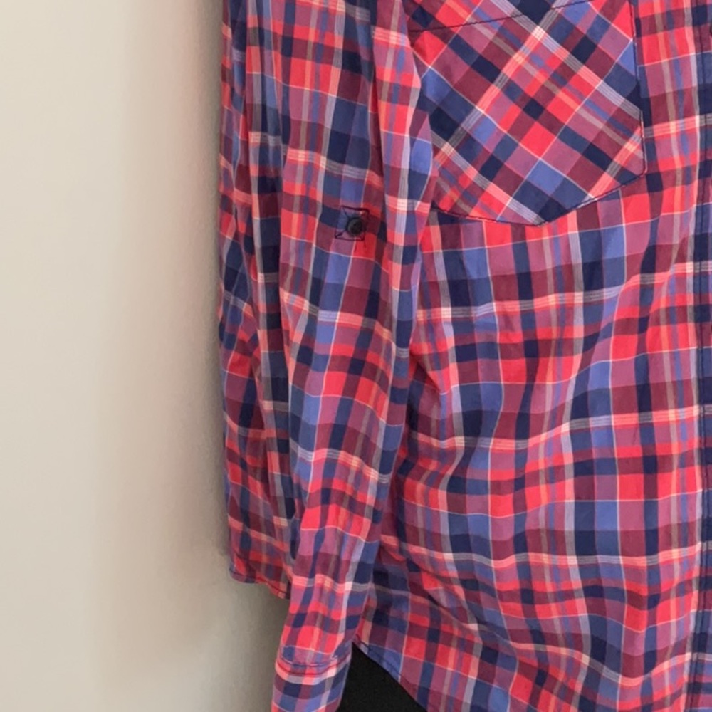 Express Boyfriend Button Down Blouse - image 4